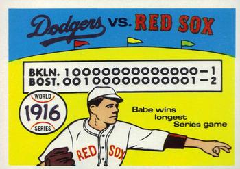1970 Fleer World Series 013      1916 Red Sox/Dodgers#{(Babe Ruth)